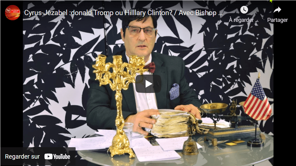 Le lion de juda rugit Cyrus-Jézabel Donald Trump ou Hillary Clinton