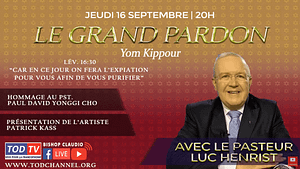 Le Grand Pardon (Yom Kippour) avec le Pasteur Luc Henrist. Lév.16:30