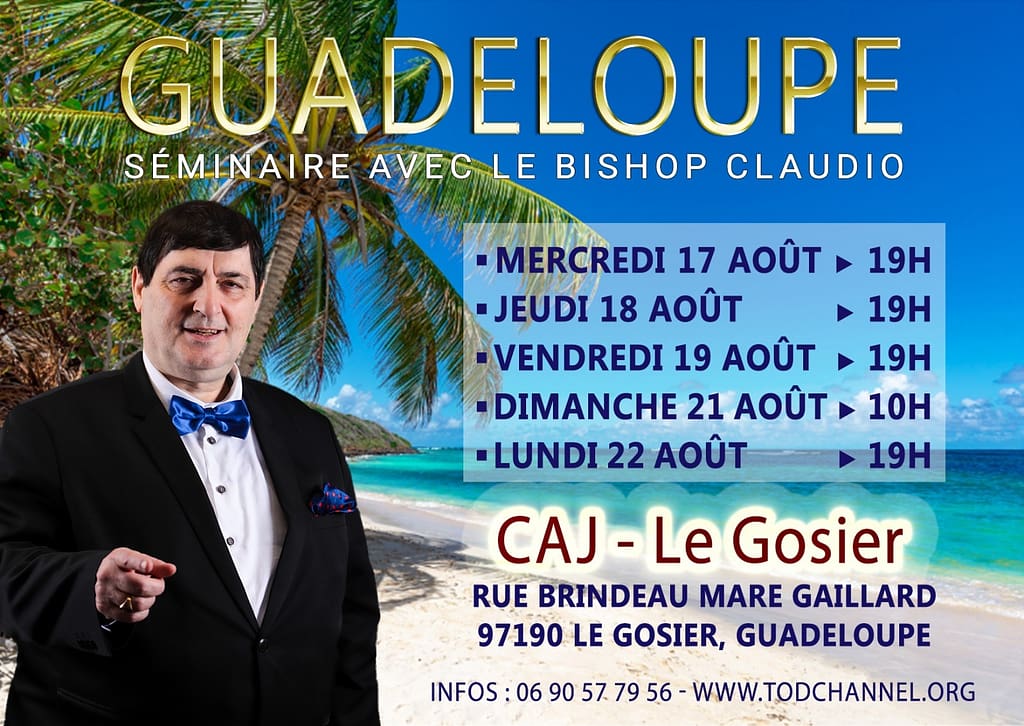 Guadeloupe - séminaire avec le Bishop Claudio
